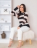 Blusa Thais - Preto com rose