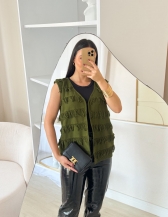 Colete Franja - Verde militar