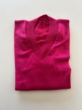 Blusa Básica Gola V - Pink