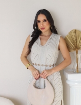 Vestido Polo - Areia