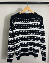 Blusa Dalila - Preto com branco