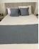 Kit Peseira Decorativa para cama Casal Pompom - Cinza