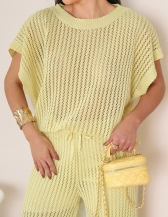 Conjunto Eloize - Amarelo manteiga