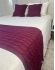 Kit Peseira Decorativa para cama Queen Trança - Vinho