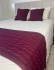 Kit Peseira Decorativa para cama Queen Trança - Vinho