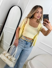 Twin set Melinda - Amarelo manteiga