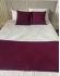 Kit Peseira Decorativa para cama King Size Losango - Vinho