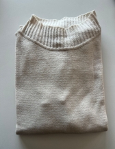 Blusa Básica Gola Média - Areia