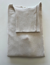 Blusa Básica Gola Alta - Areia