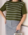 Blusa Olivia - Verde militar/cinza