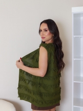 Colete Franja - Verde militar