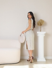 Vestido Polo - Areia