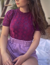 Blusa Naju - Fuscia