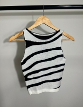 Cropped Zebra - Off com preto