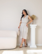 Vestido Polo - Areia