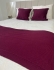 Kit Peseira Decorativa para cama Casal Pompom - Vinho