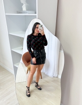 Blusa Cereja - Preto