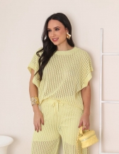 Conjunto Eloize - Amarelo manteiga
