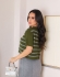 Blusa Olivia - Verde militar/cinza